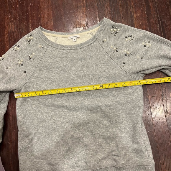 Stellar and Dot heather grey crewneck with beads and pearl detail - Picture 10 of 10